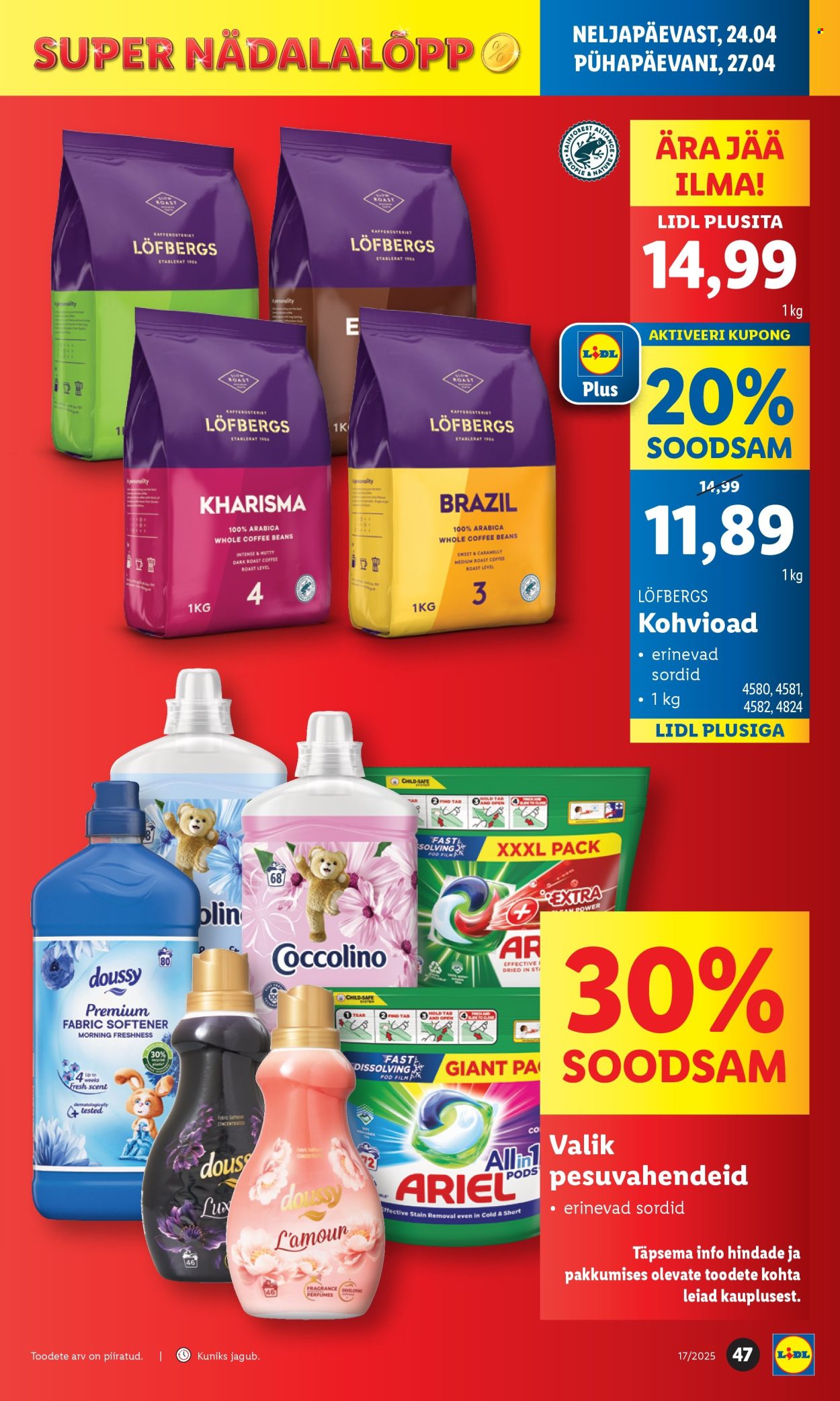 Lidl kliendileht - 21.04.2025 - 27.04.2025. Lehekülg 47