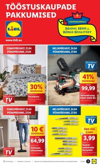 Kaupluse Lidl kliendileht - 21.04.2025 - 27.04.2025.