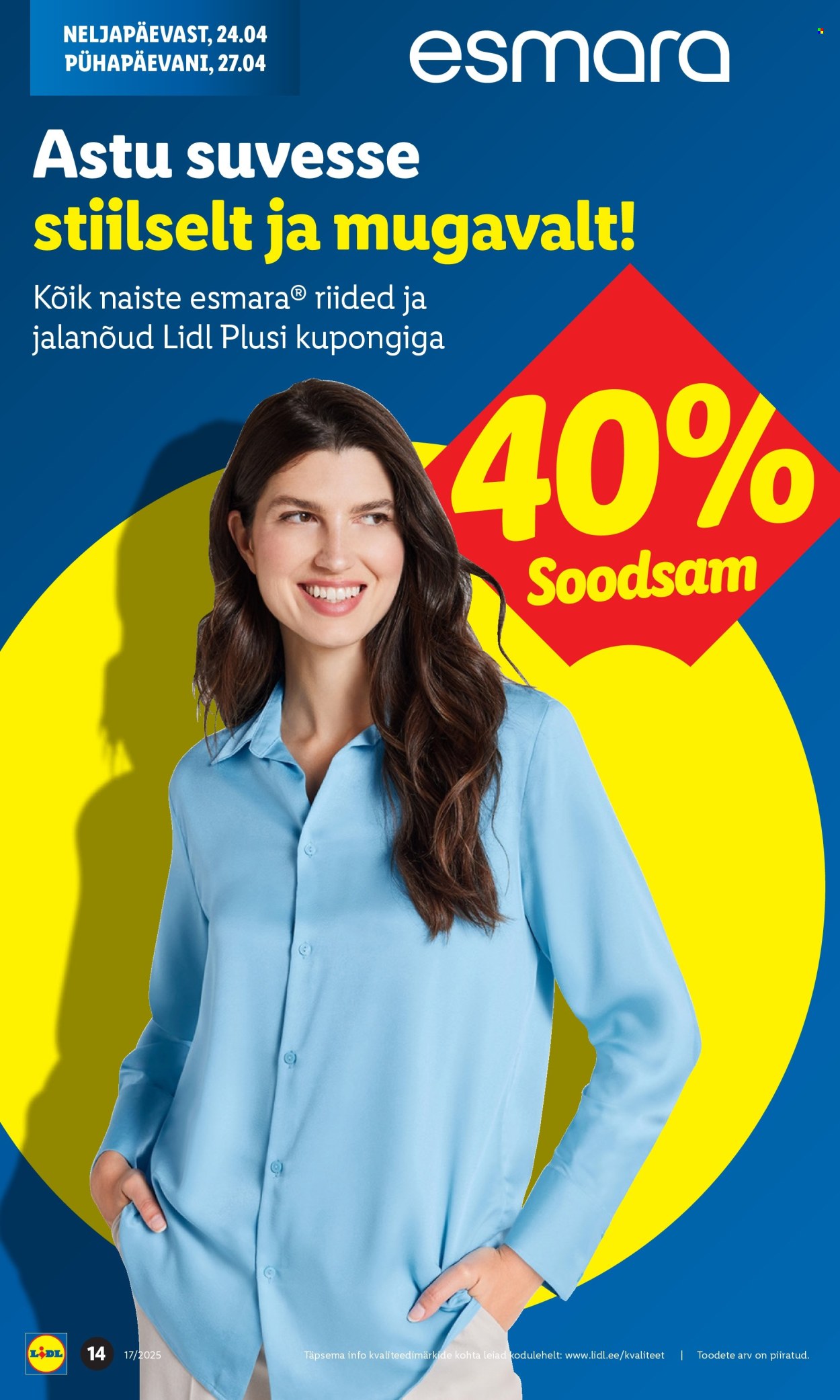 Lidl kliendileht - 21.04.2025 - 27.04.2025. Lehekülg 14