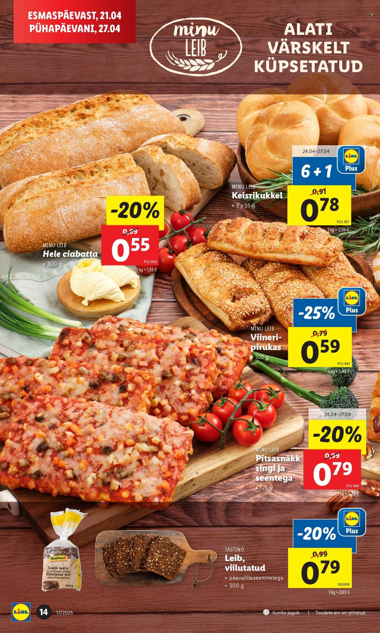Lidl kliendileht - 24.04.2025 - 27.04.2025. Lehekülg 14