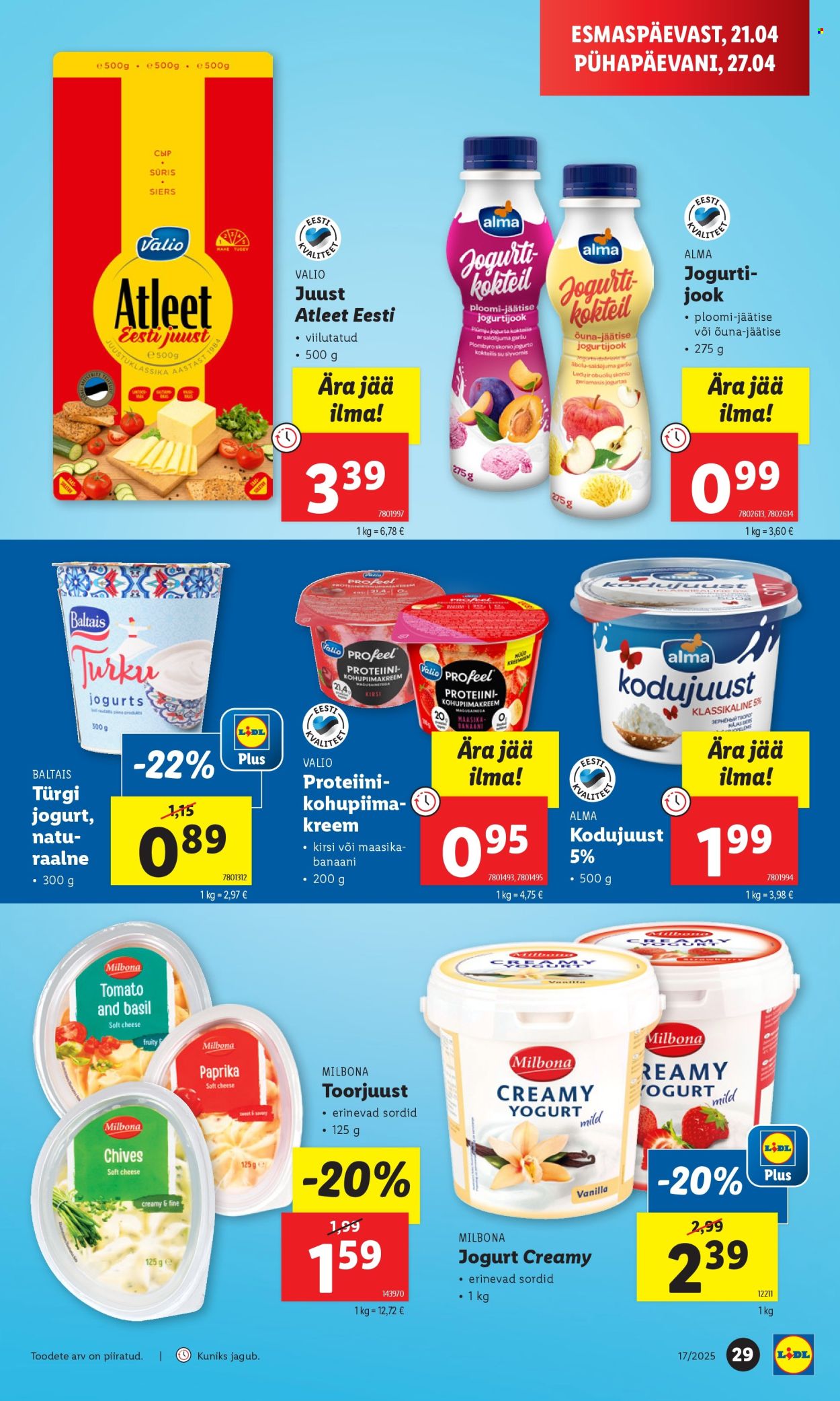 Lidl kliendileht - 24.04.2025 - 27.04.2025. Lehekülg 29