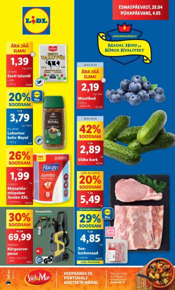 Kaupluse Lidl kliendileht - 28.04.2025 - 04.05.2025.