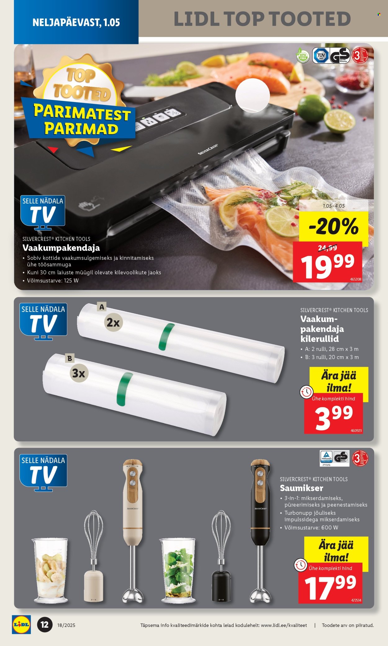 Lidl kliendileht - 28.04.2025 - 04.05.2025. Lehekülg 12