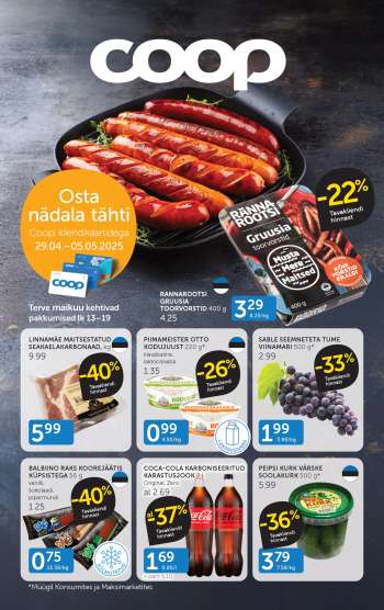 Kaupluse Coop kliendileht - 29.04.2025 - 05.05.2025.