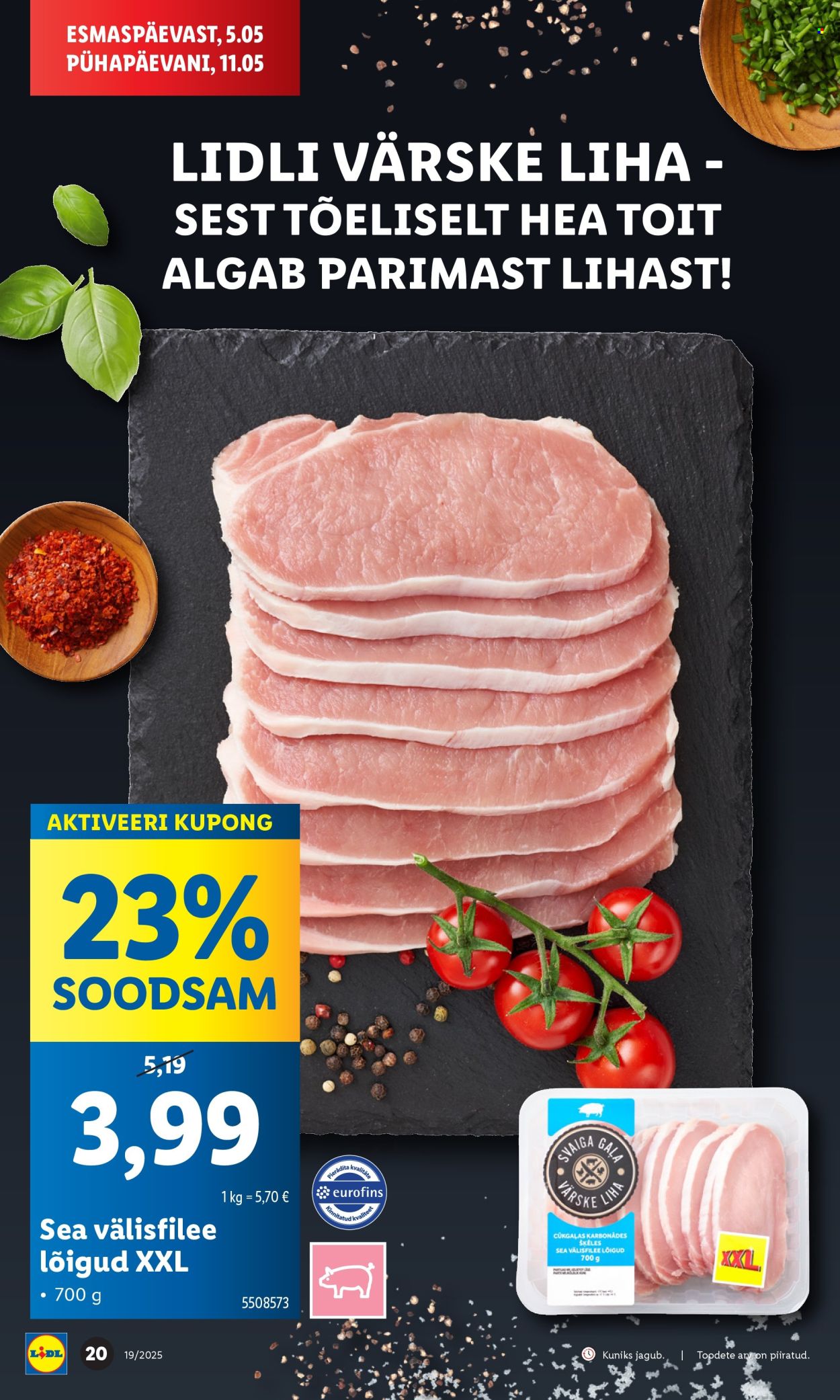 Lidl kliendileht - 08.05.2025 - 11.05.2025. Lehekülg 20