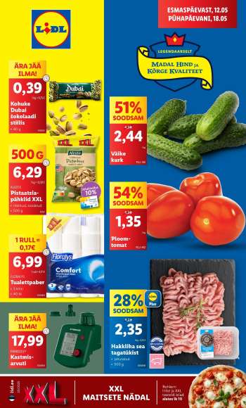 Kaupluse Lidl kliendileht - 12.05.2025 - 18.05.2025.