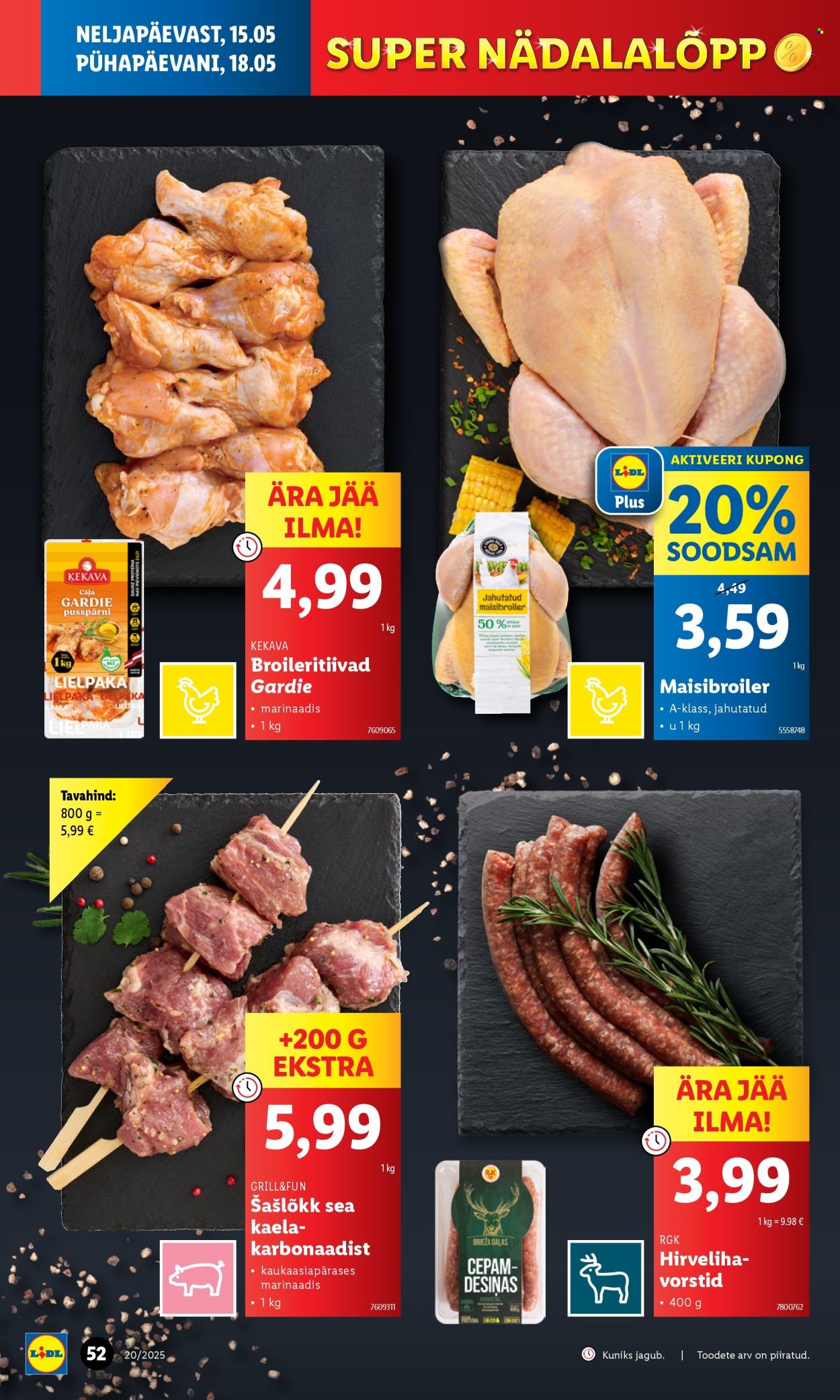 Lidl kliendileht - 12.05.2025 - 18.05.2025. Lehekülg 52