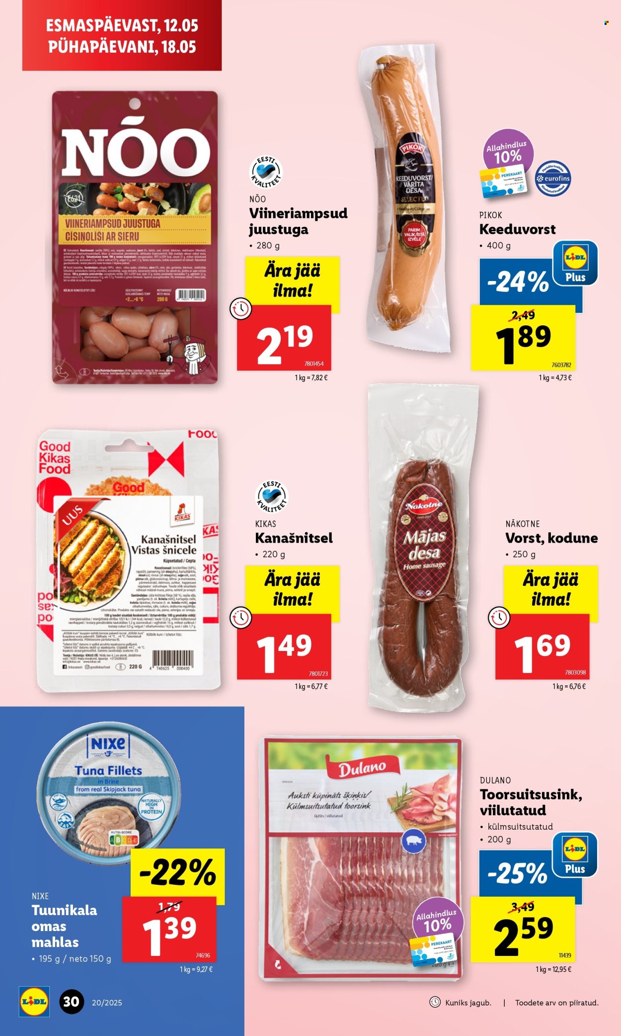 Lidl kliendileht - 15.05.2025 - 18.05.2025. Lehekülg 30