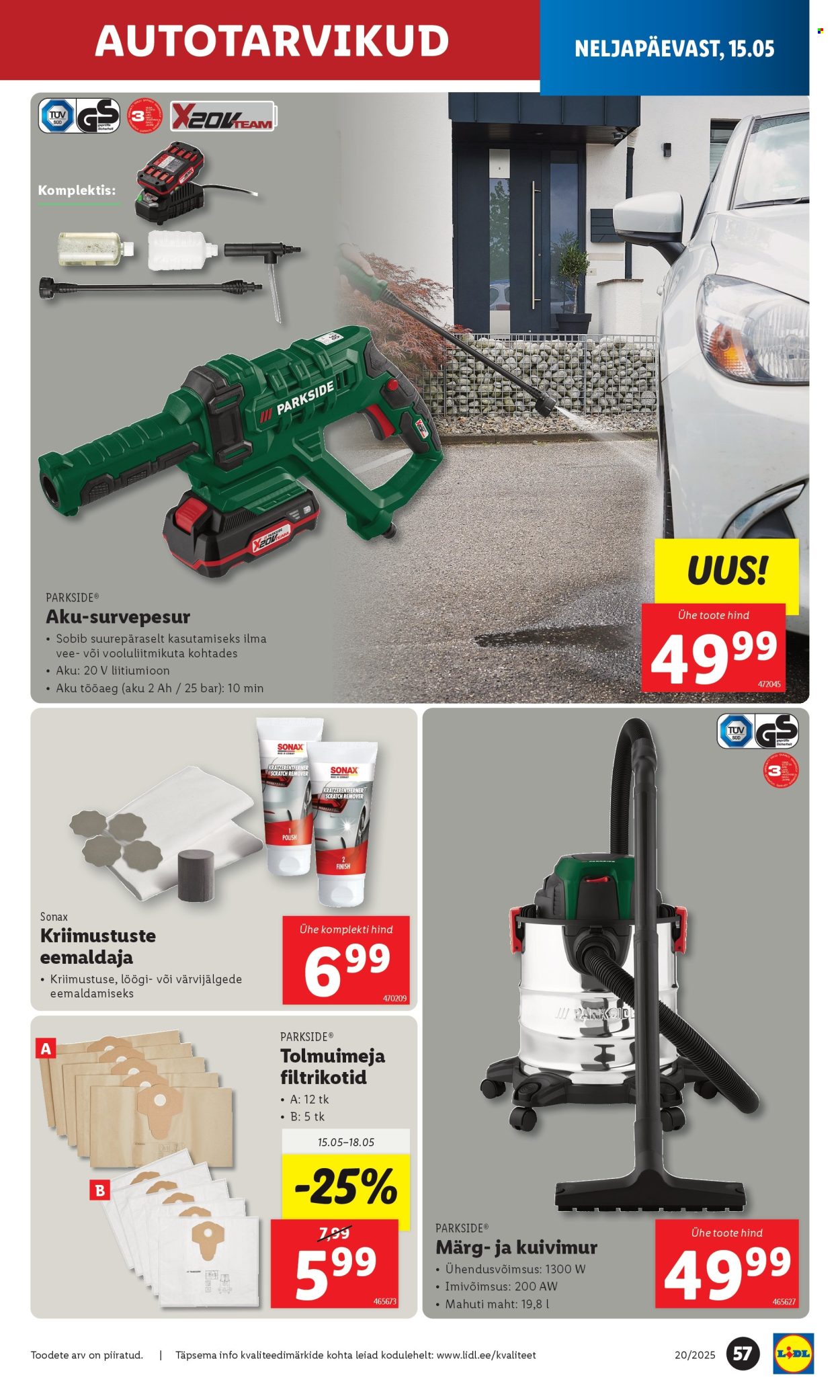 Lidl kliendileht - 15.05.2025 - 18.05.2025. Lehekülg 57