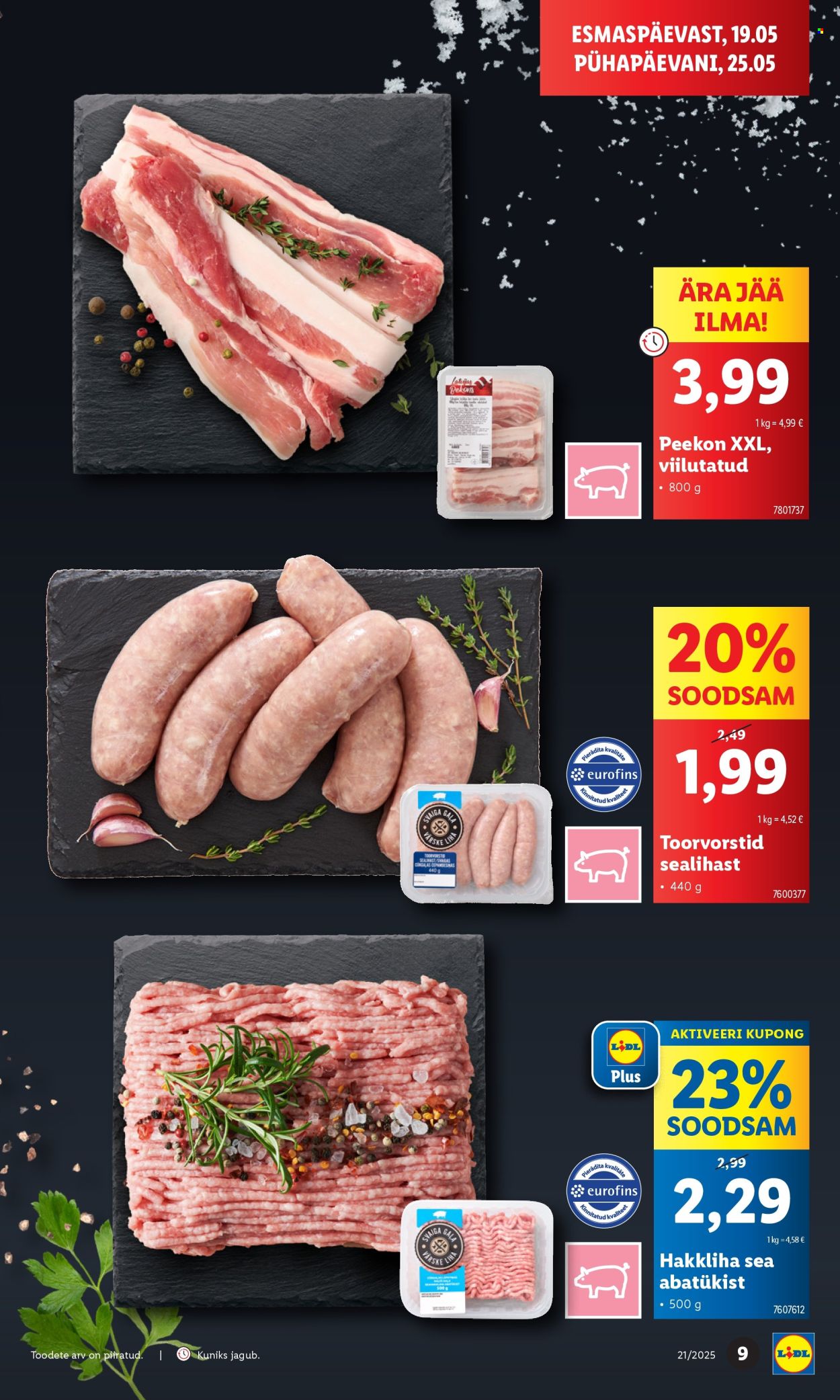 Lidl kliendileht - 19.05.2025 - 25.05.2025. Lehekülg 9