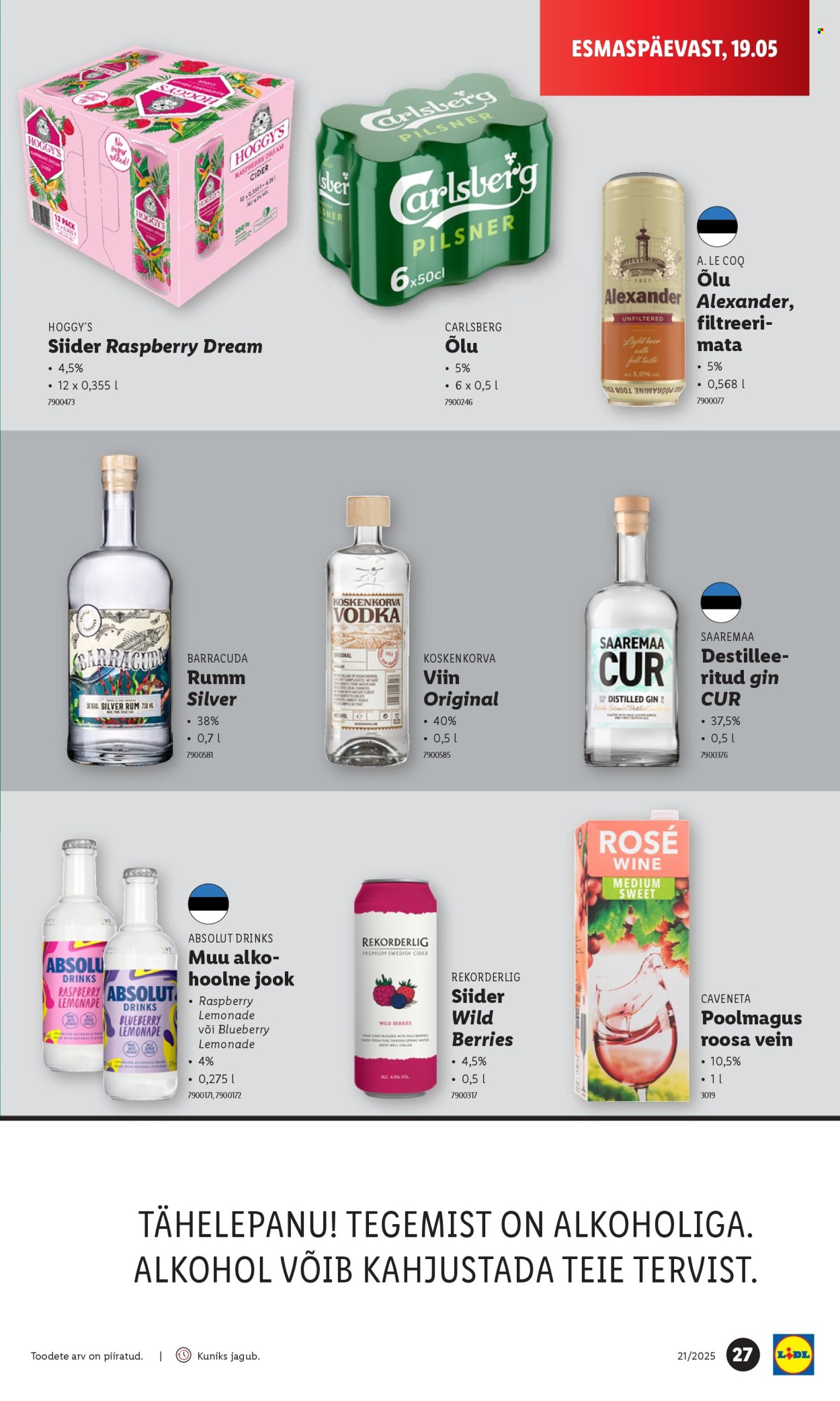 Lidl kliendileht - 19.05.2025 - 25.05.2025. Lehekülg 27