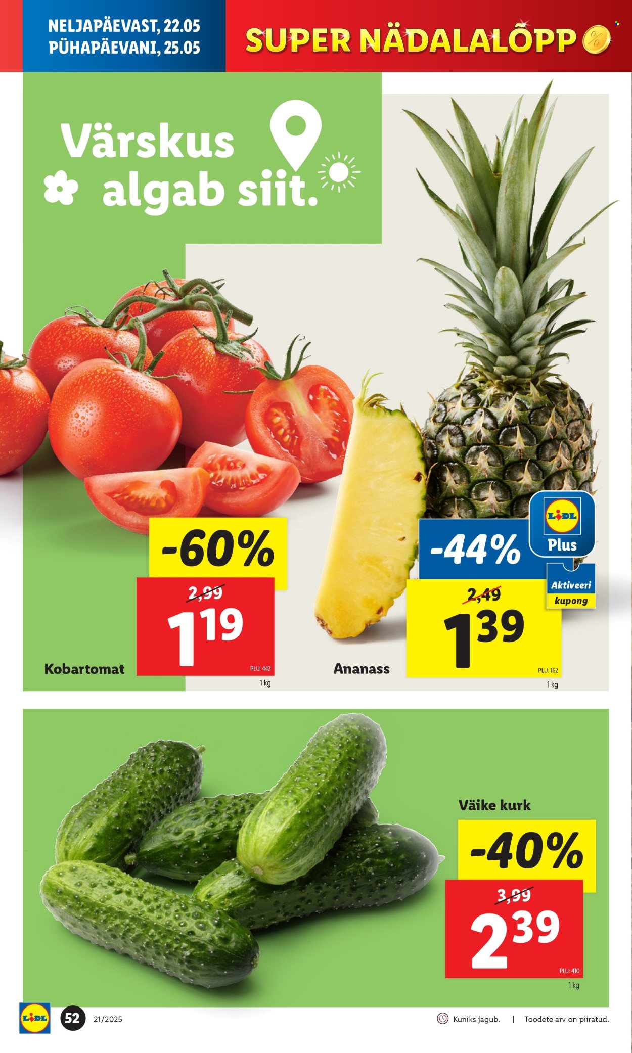 Lidl kliendileht - 19.05.2025 - 25.05.2025. Lehekülg 52