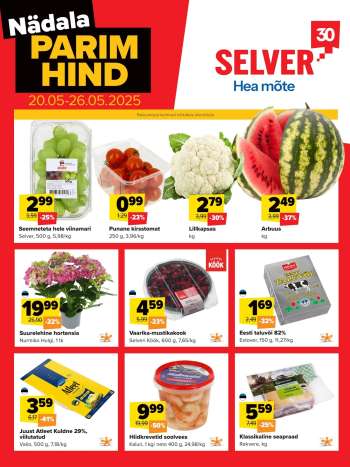 Kaupluse Selver kliendileht - 20.05.2025 - 26.05.2025.