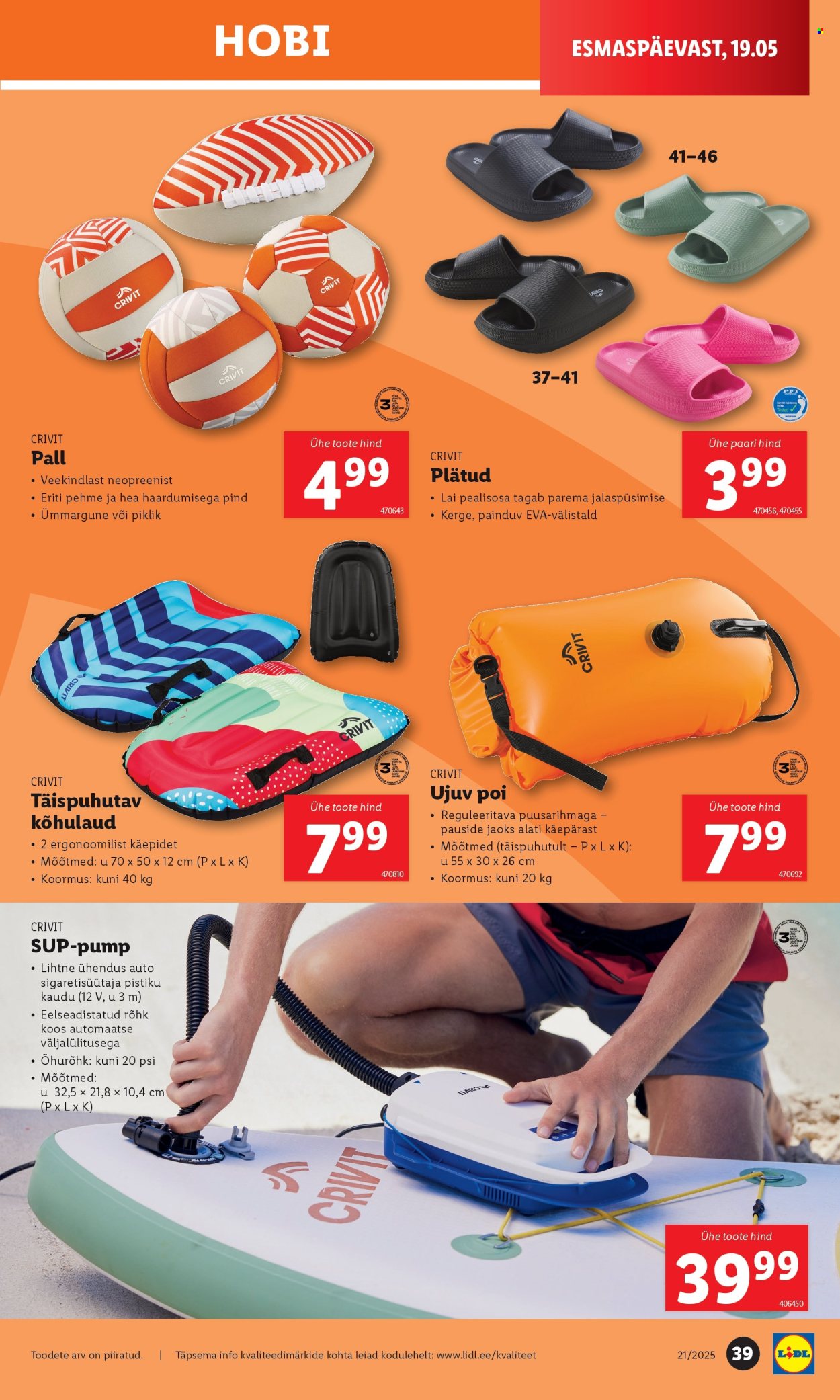 Lidl kliendileht - 22.05.2025 - 25.05.2025. Lehekülg 39
