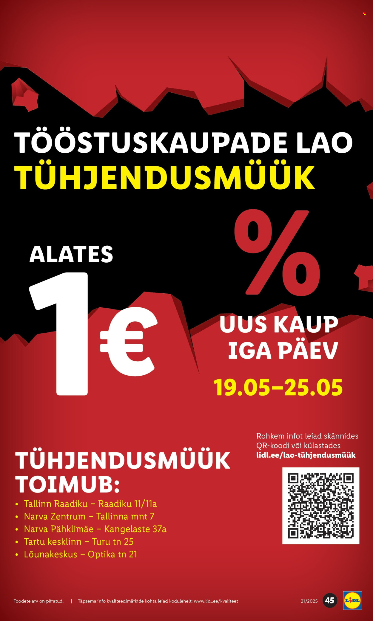 Lidl kliendileht - 22.05.2025 - 25.05.2025. Lehekülg 45