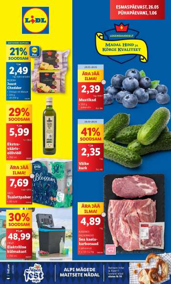 Kaupluse Lidl kliendileht - 26.05.2025 - 01.06.2025.