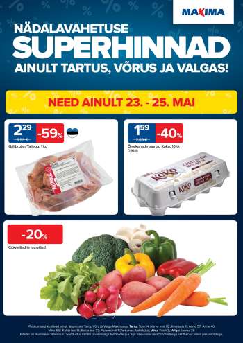 Kaupluse Maxima kliendileht - 23.05.2025 - 01.06.2025.