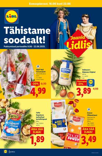 Kaupluse Lidl kliendileht - 16.06.2025 - 22.06.2025.