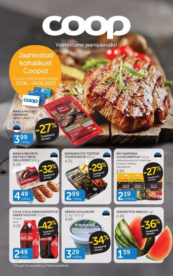 Kaupluse Coop kliendileht - 10.06.2025 - 24.06.2025.