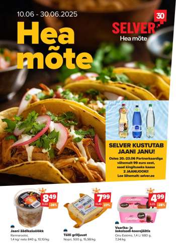 Kaupluse Selver kliendileht - 10.06.2025 - 16.06.2025.