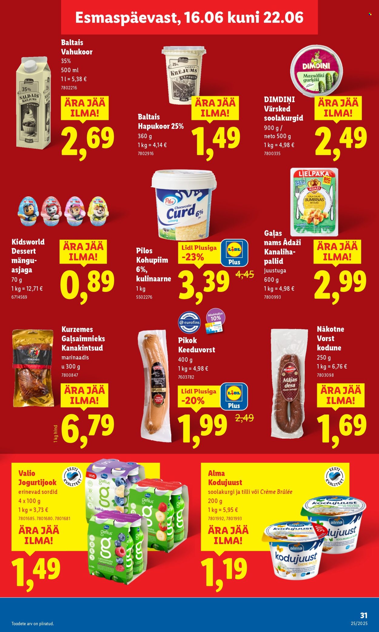 Lidl kliendileht - 19.06.2025 - 22.06.2025. Lehekülg 31