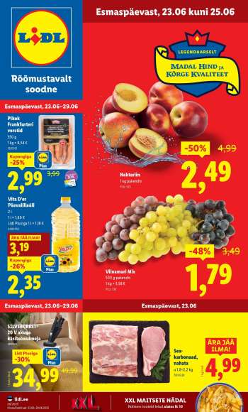 Kaupluse Lidl kliendileht - 23.06.2025 - 29.06.2025.