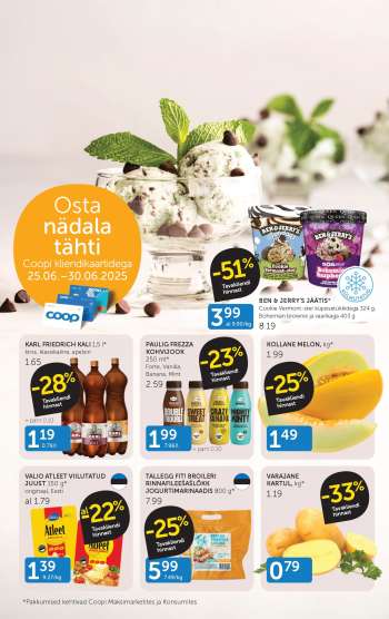 Kaupluse Coop kliendileht - 25.06.2025 - 30.06.2025.