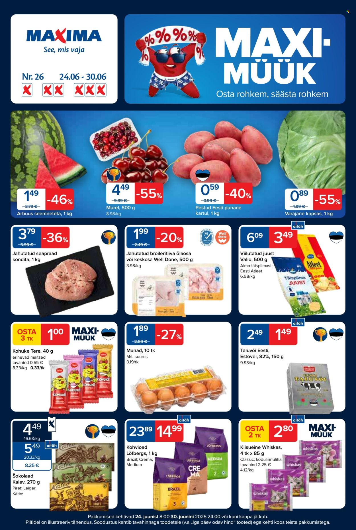 Maxima kliendileht - 24.06.2025 - 30.06.2025. Lehekülg 1