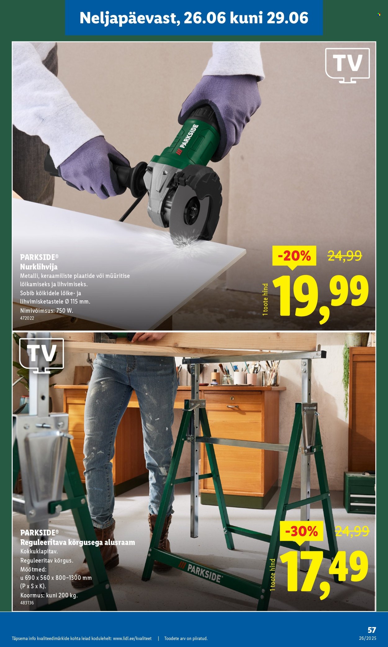 Lidl kliendileht - 26.06.2025 - 29.06.2025. Lehekülg 57