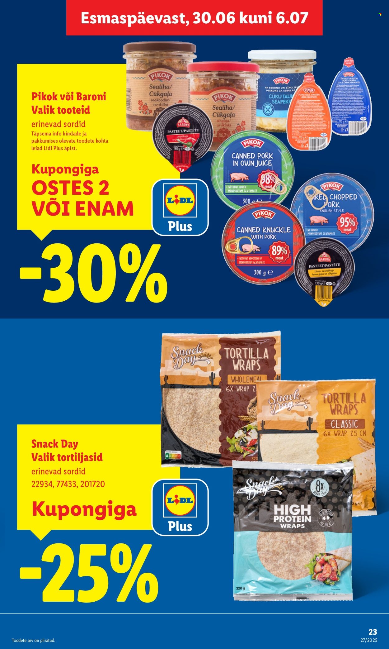 Lidl kliendileht - 30.06.2025 - 06.07.2025. Lehekülg 23