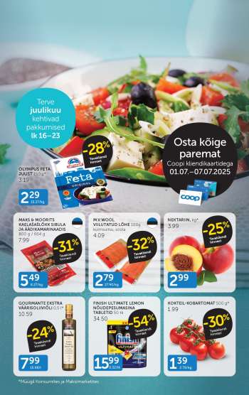 Kaupluse Coop kliendileht - 01.07.2025 - 07.07.2025.