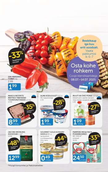 Kaupluse Coop kliendileht - 08.07.2025 - 14.07.2025.