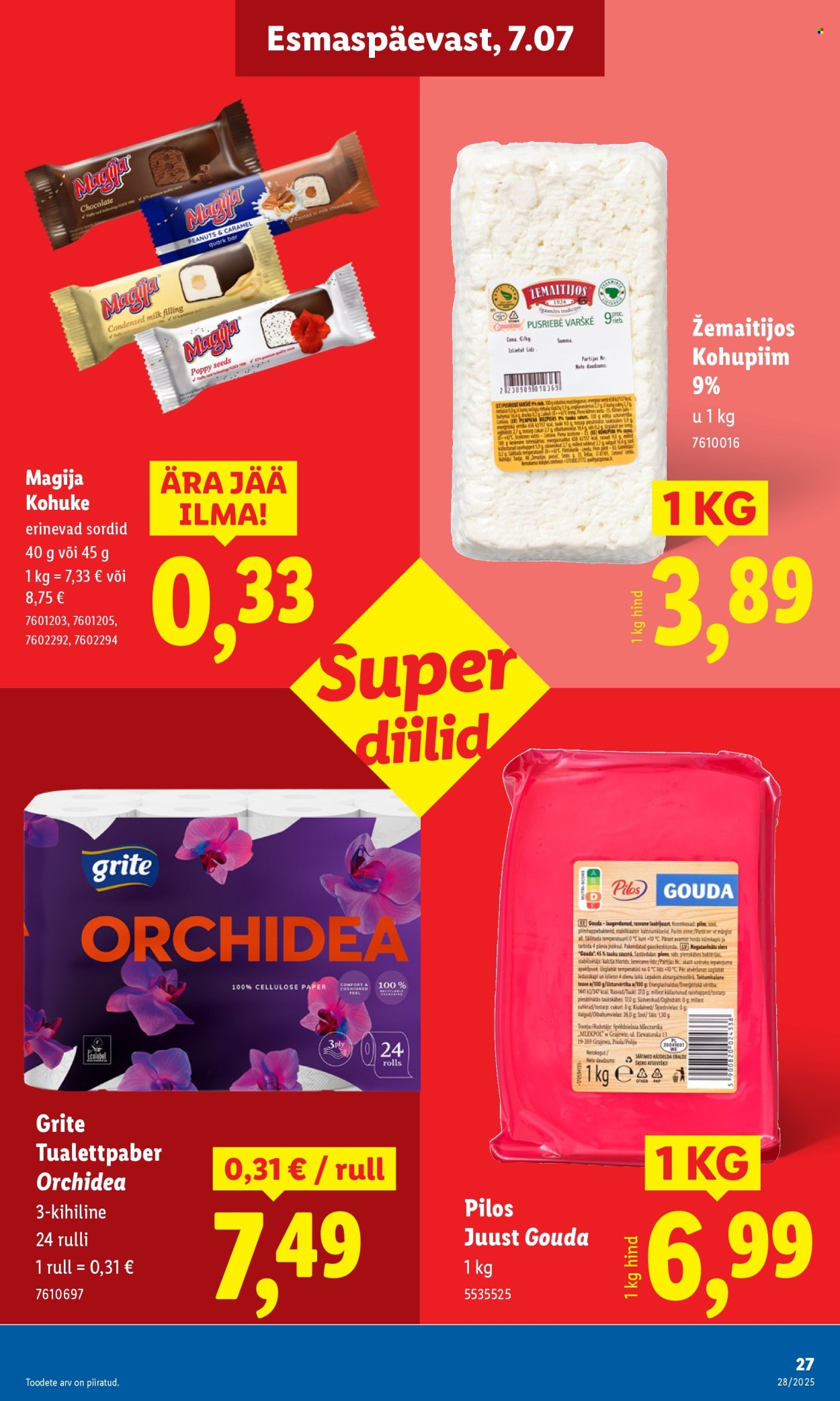 Lidl kliendileht - 10.07.2025 - 13.07.2025. Lehekülg 27