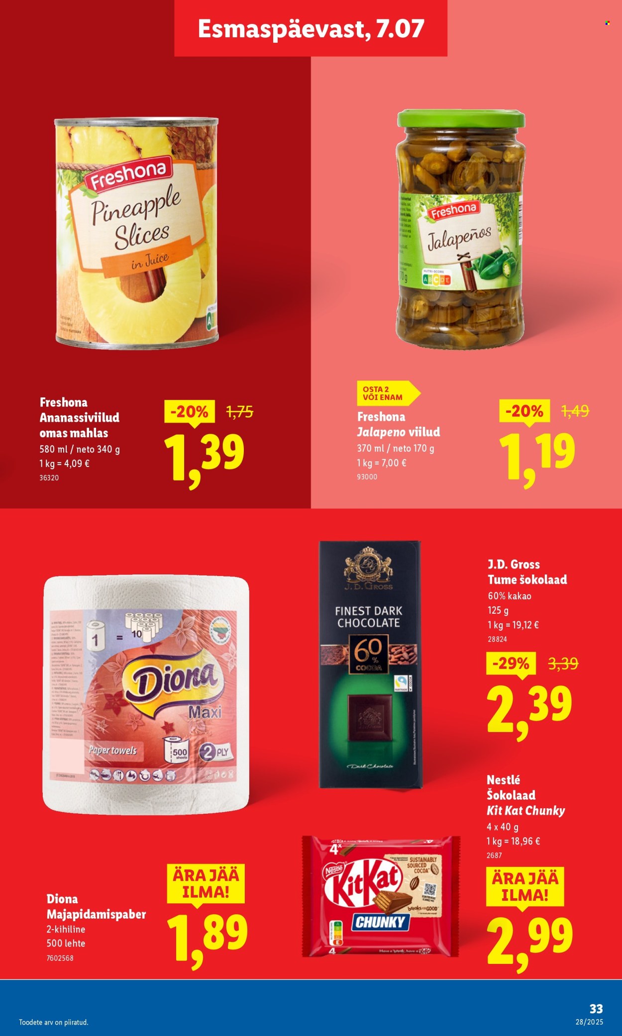 Lidl kliendileht - 10.07.2025 - 13.07.2025. Lehekülg 33