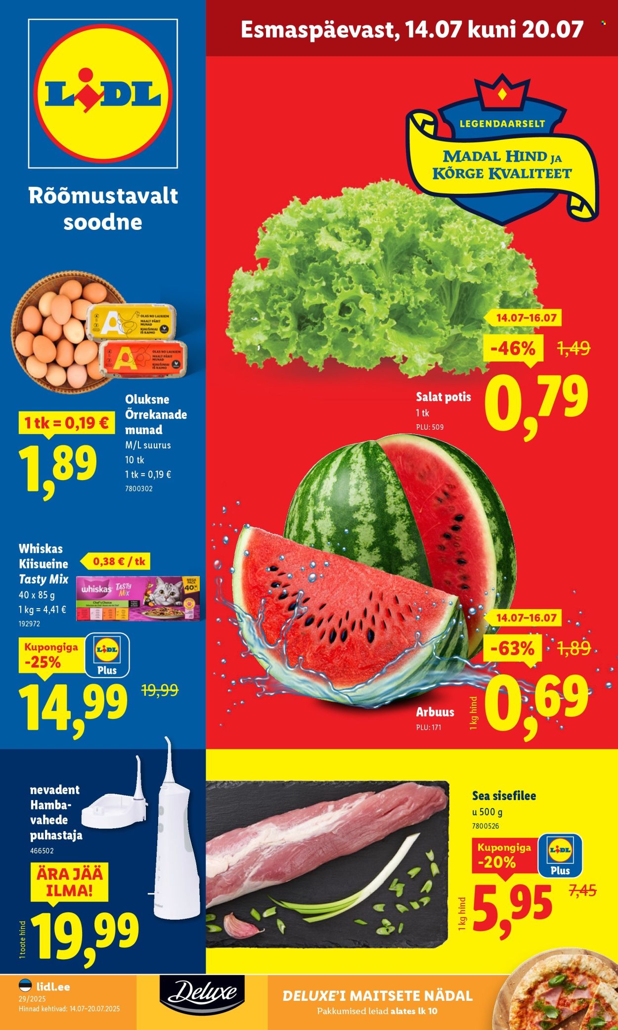 Lidl kliendileht - 14.07.2025 - 20.07.2025. Lehekülg 1