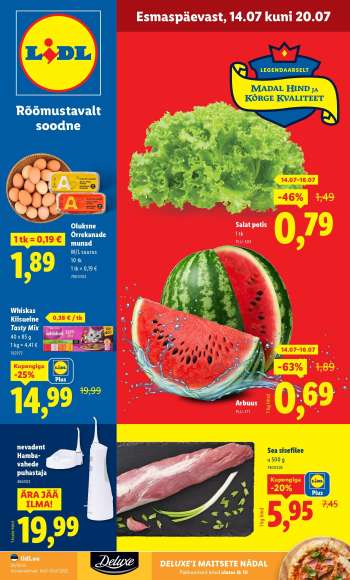 Kaupluse Lidl kliendileht - 14.07.2025 - 20.07.2025.