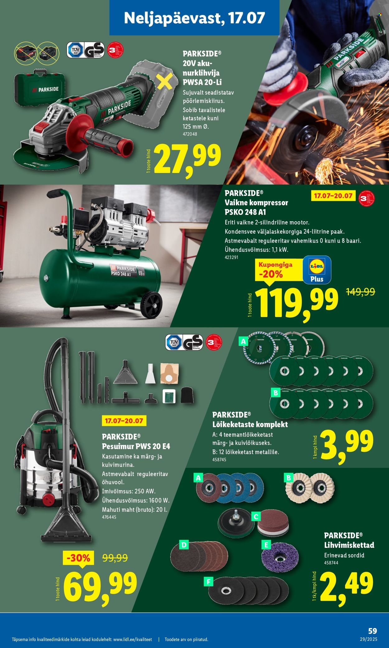 Lidl kliendileht - 14.07.2025 - 20.07.2025. Lehekülg 59