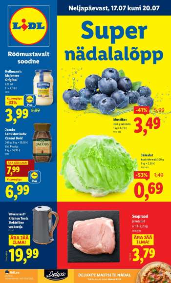 Kaupluse Lidl kliendileht - 17.07.2025 - 20.07.2025.