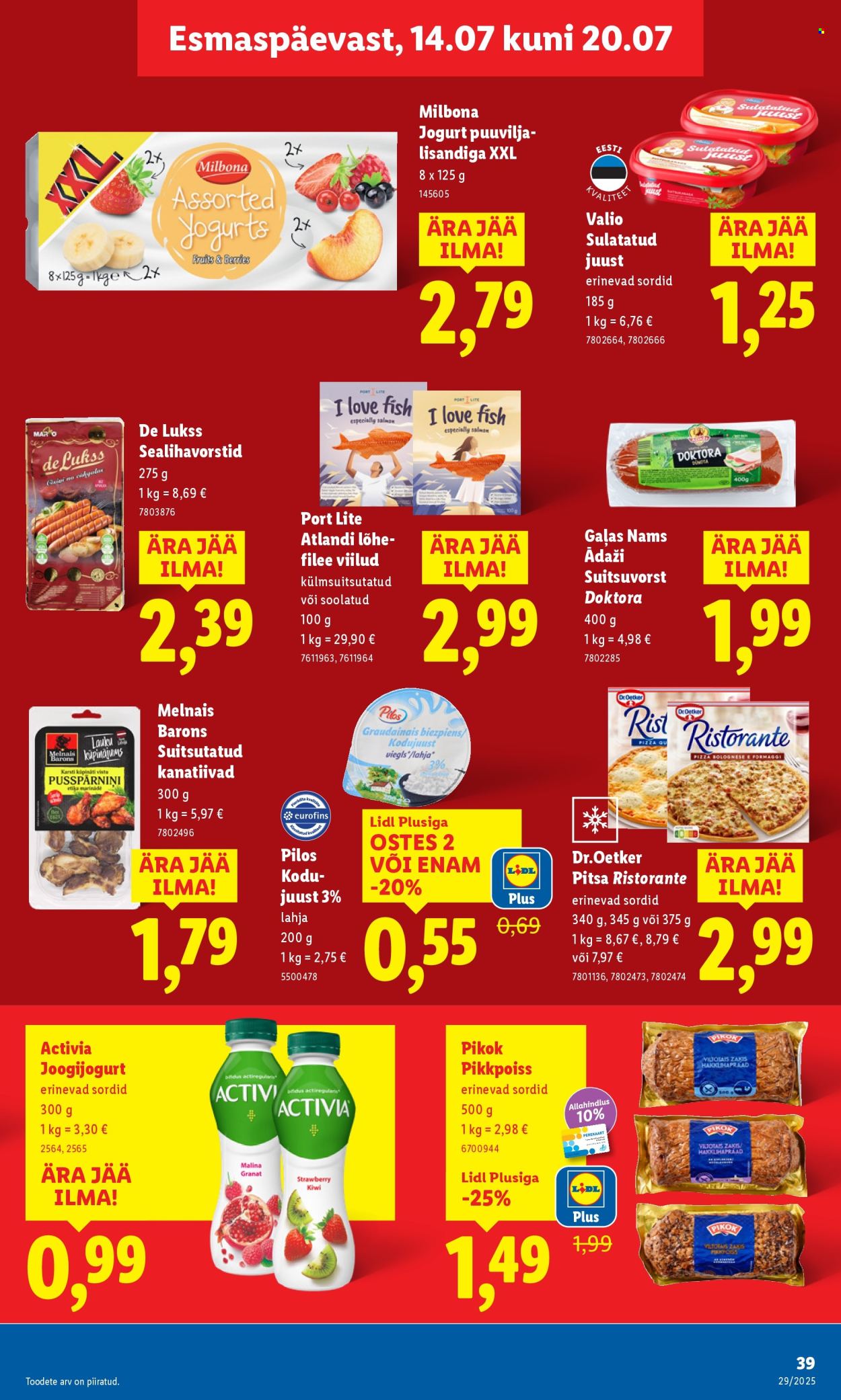 Lidl kliendileht - 17.07.2025 - 20.07.2025. Lehekülg 39