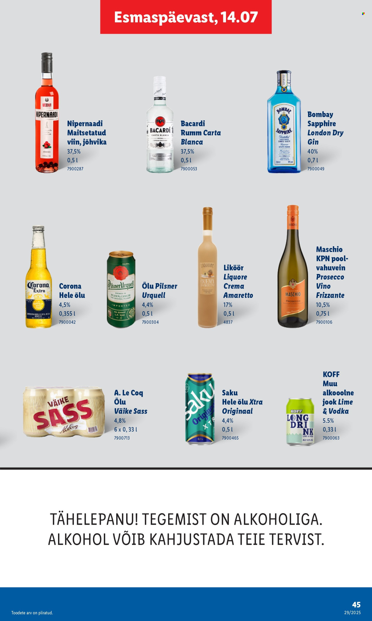 Lidl kliendileht - 17.07.2025 - 20.07.2025. Lehekülg 45