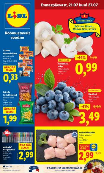 Kaupluse Lidl kliendileht - 21.07.2025 - 27.07.2025.