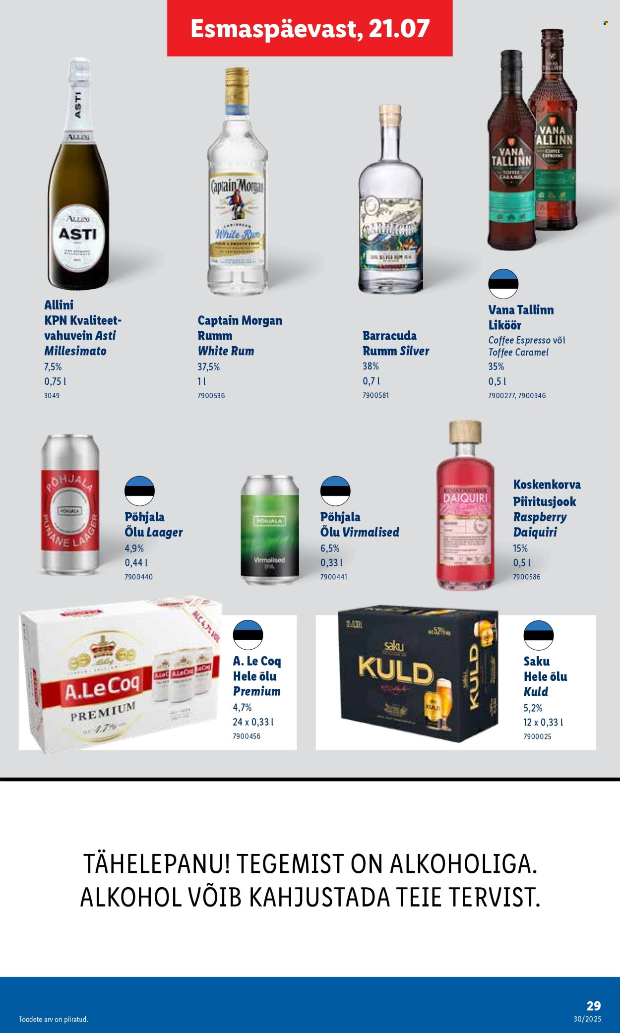 Lidl kliendileht - 21.07.2025 - 27.07.2025. Lehekülg 29