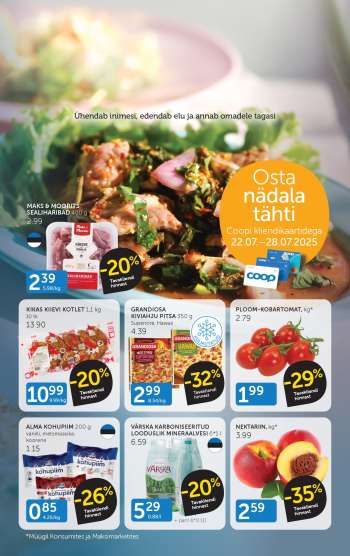 Kaupluse Coop kliendileht - 22.07.2025 - 28.07.2025.