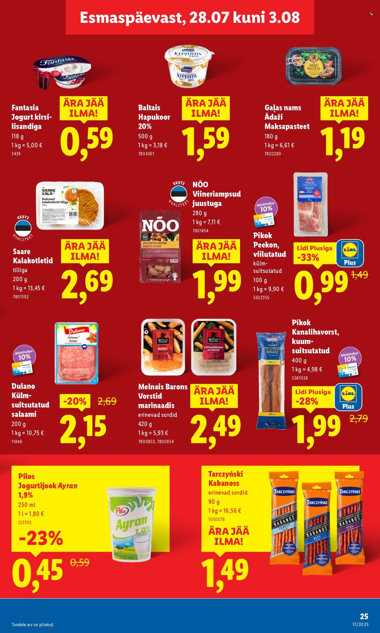 Lidl kliendileht - 28.07.2025 - 03.08.2025. Lehekülg 25