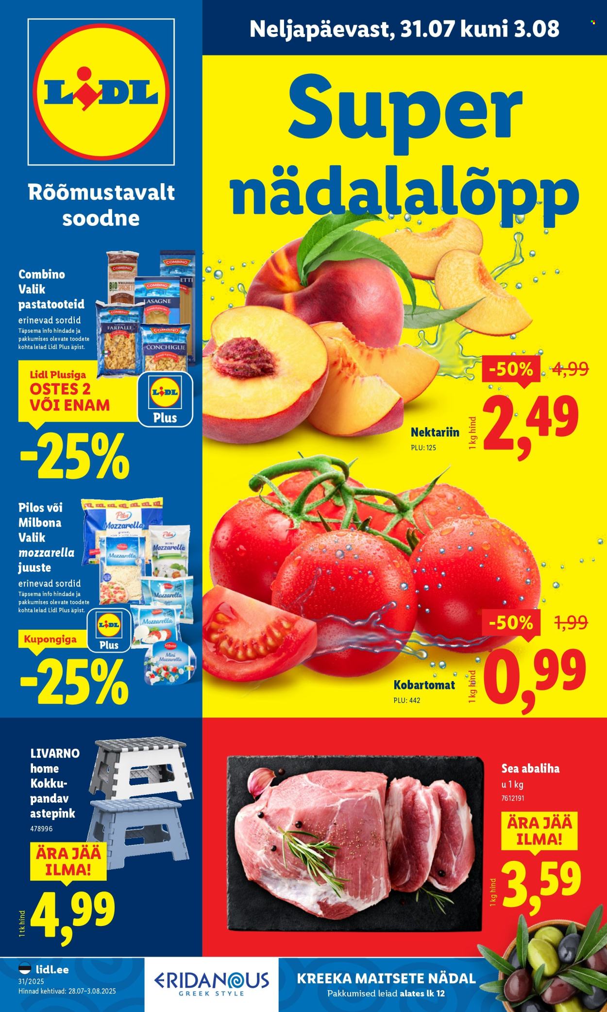Lidl kliendileht - 31.07.2025 - 03.08.2025. Lehekülg 1