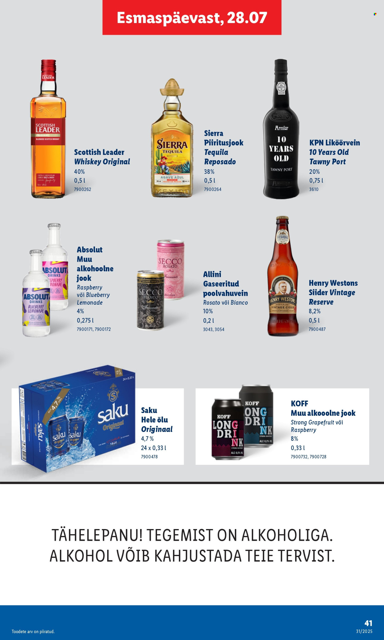 Lidl kliendileht - 31.07.2025 - 03.08.2025. Lehekülg 41