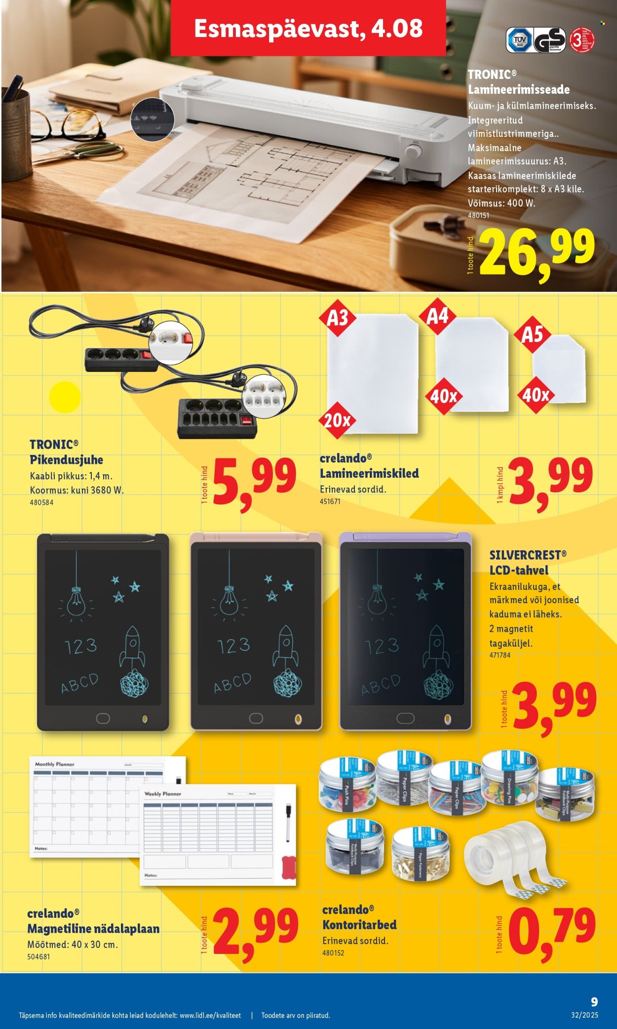 Lidl kliendileht - 04.08.2025 - 10.08.2025. Lehekülg 9