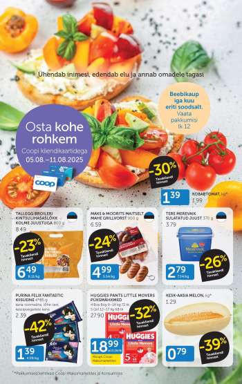 Kaupluse Coop kliendileht - 05.08.2025 - 11.08.2025.