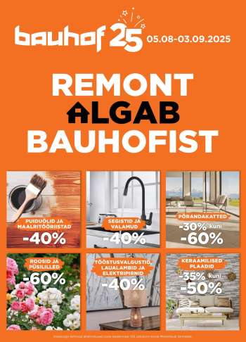 Kaupluse Bauhof kliendileht - 05.08.2025 - 03.09.2025.