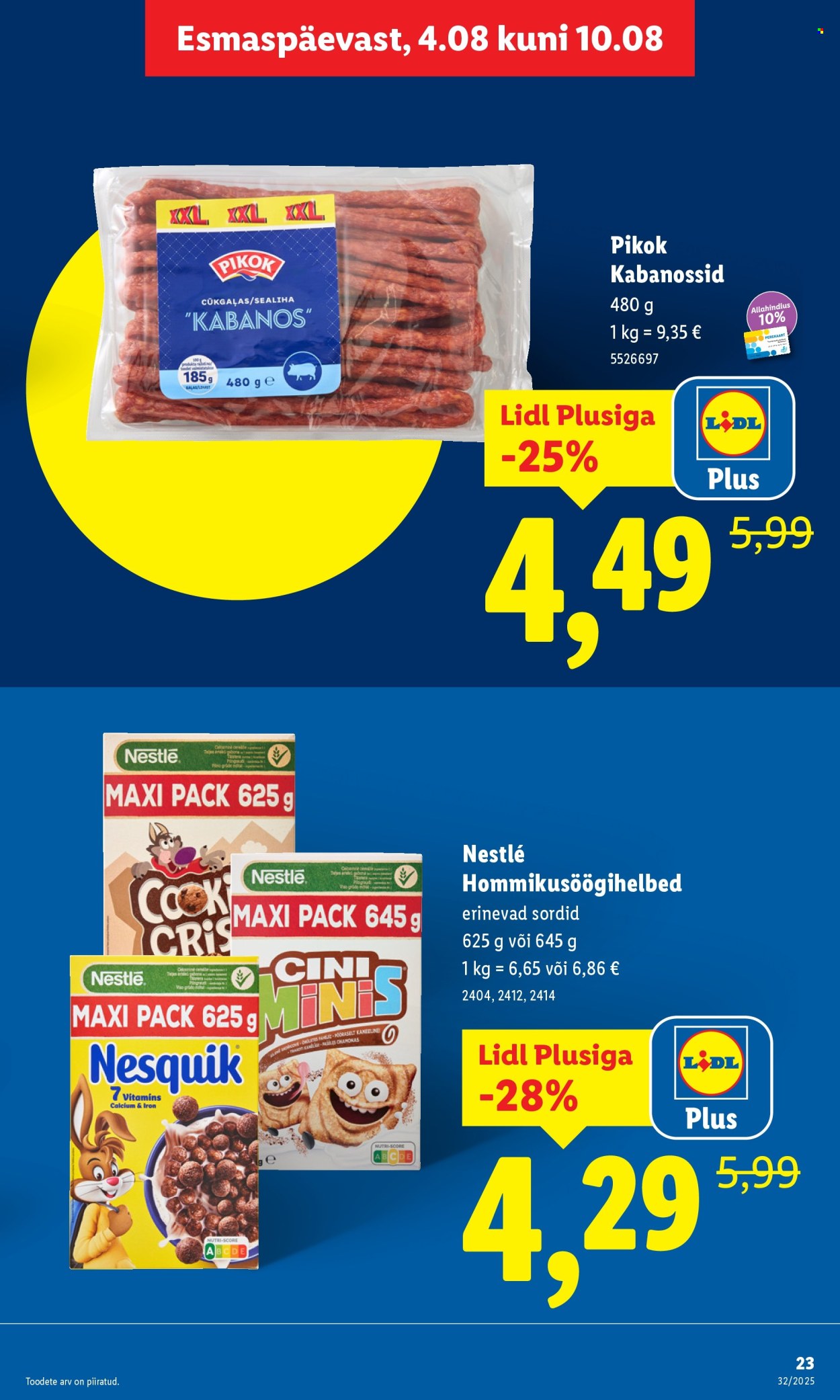 Lidl kliendileht - 07.08.2025 - 10.08.2025. Lehekülg 23